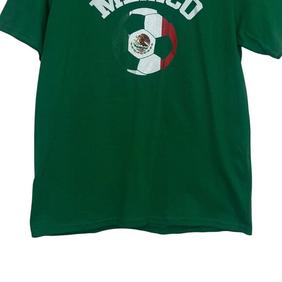 Port & Company Mexico Soccer Tshirt Youth Large Green - Picture 4 of 8